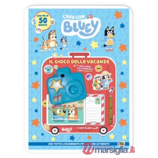 Gioco delle vacanze. Crea con Bluey. Ediz. a colori. Con set macchina fotografica (Il)