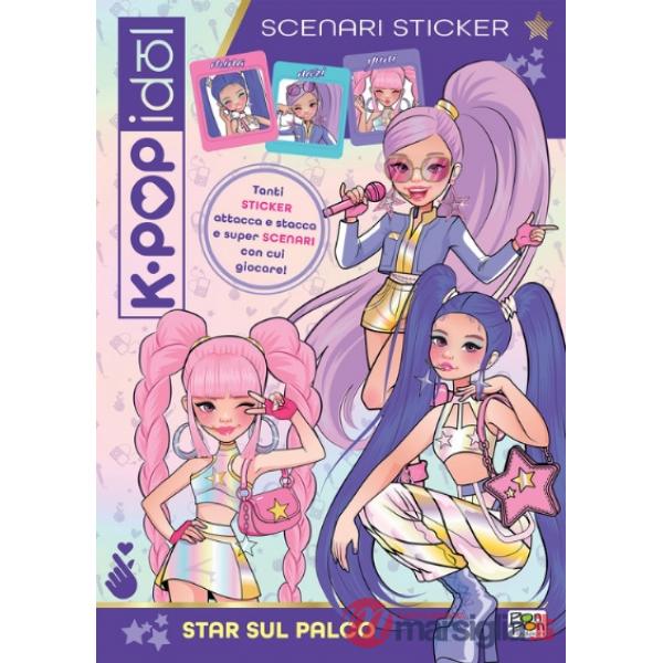 Star sul palco. K-pop Idol. Scenari sticker. Ediz. a colori