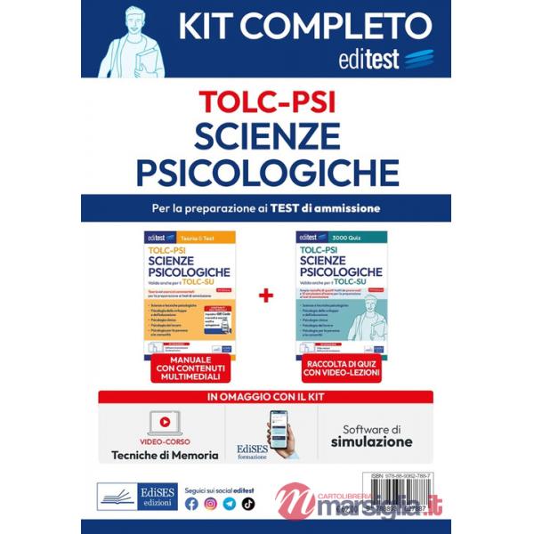 EdiTEST. Kit completo scienze psicologiche. Con software di simulazione. Con video-corso