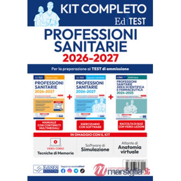 EdiTest. Kit test professioni sanitarie completo. Con software di simulazione
