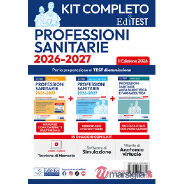 EdiTest. Kit test professioni sanitarie completo. 2ª edizione 2026. Con software di simulazione