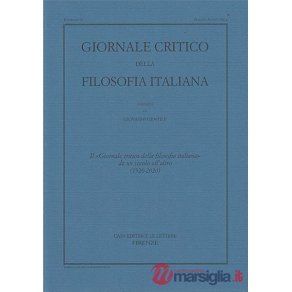 Giornale critico della filosofia italiana (1920-2020)