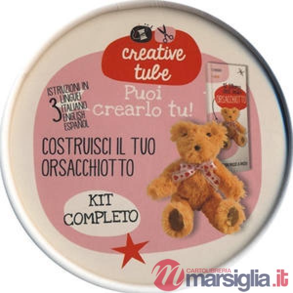 Costruisci il tuo orsacchiotto. Creative tube. Ediz. italiana, inglese e spagnola. Con gadget