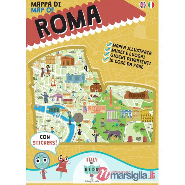 Mappa di Roma illustrata. Ediz. multilingue
