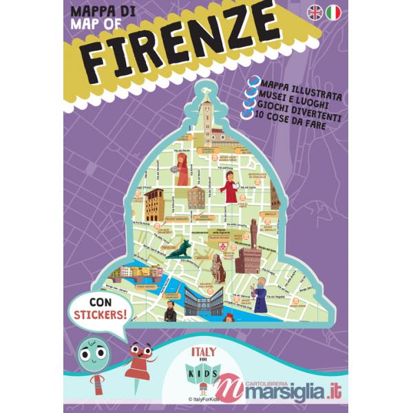 Mappa di Firenze illustrata. Ediz. italiana e inglese