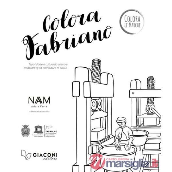 Colora Fabriano. Tesori d'arte e cultura da colorare. Ediz. italiana e inglese