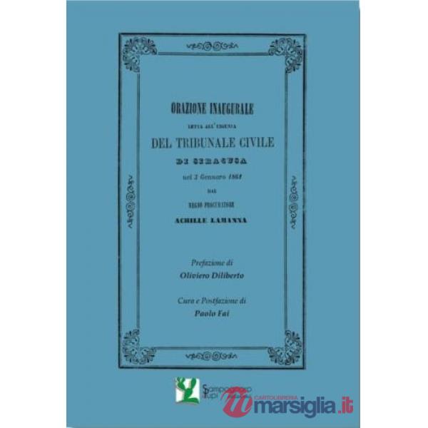 Orazione inaugurale anno civile 1861