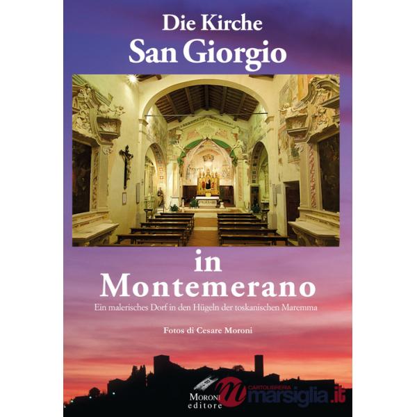 Kirche San Giorgio in Montemerano. Ein malerisches dorf in den hügeln der Toskanischen maremma (Die)