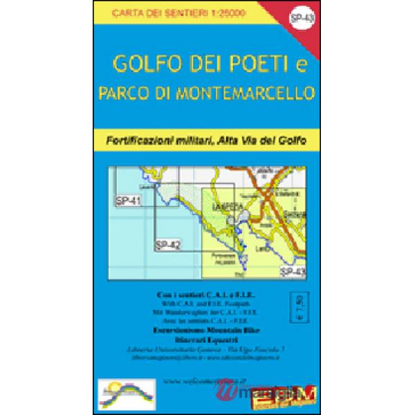 SP 43 Golfo dei Poeti, La Spezia, Lerici, Bocca di Magra, Portovenere 1:25.000