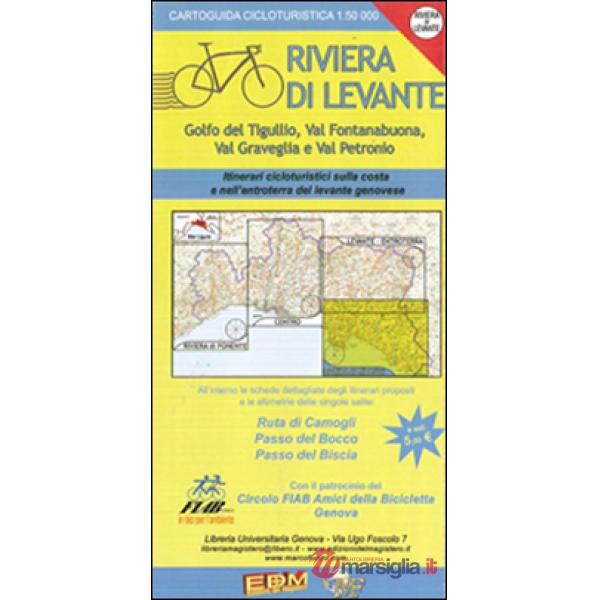Cartoguida cicloturistica. Riviera di Levante. Ruta, Bocco, Biscia