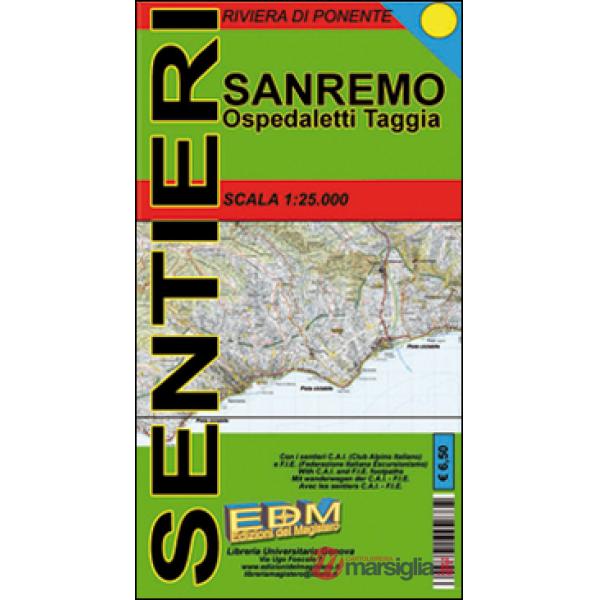 IMS-1 Sanremo sentieri. Carte dei sentieri di Liguria