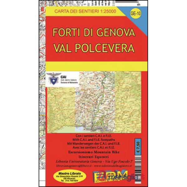 Ge-10 Valpolcevera. Carte dei sentieri di Liguria