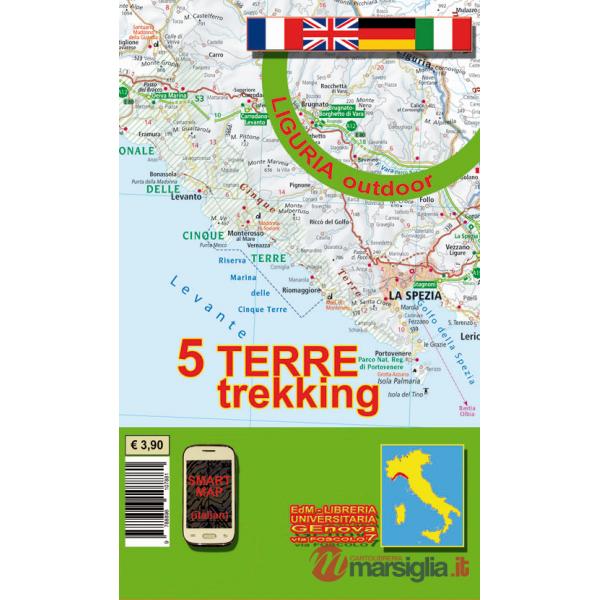 5 Terre trekking. Carta dei sentieri 1:25.000