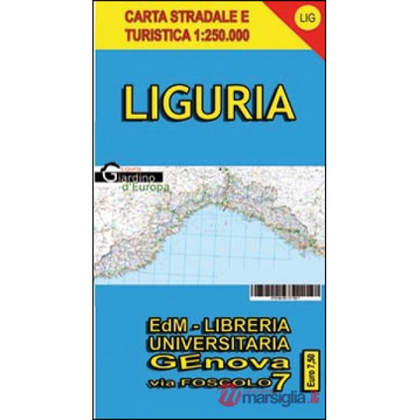 Carta stradale turistica della Liguria