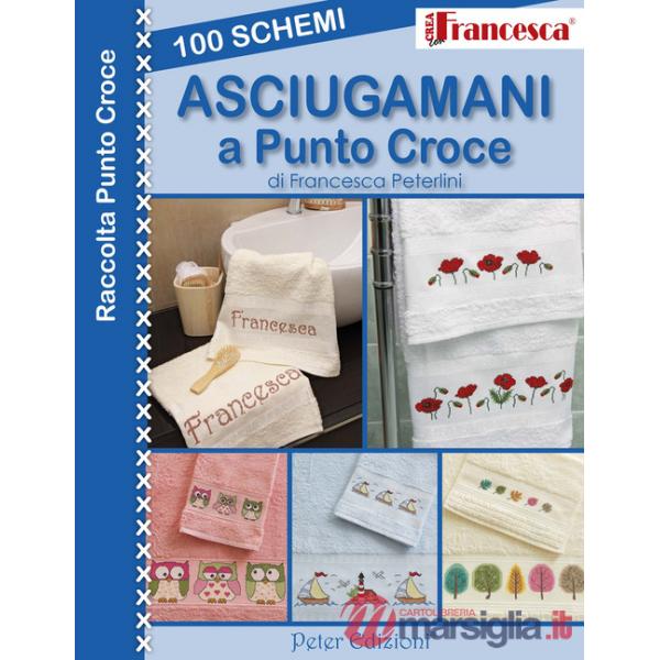 100 schemi asciugamani a punto croce