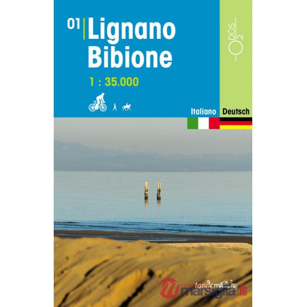 Lignano, Bibione 1:35.000. Ediz. multilingue. Con Carta geografica ripiegata