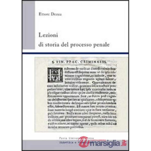 Lezioni di storia del processo penale