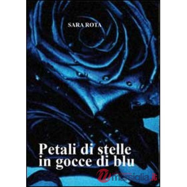 Petali di stelle in gocce blu