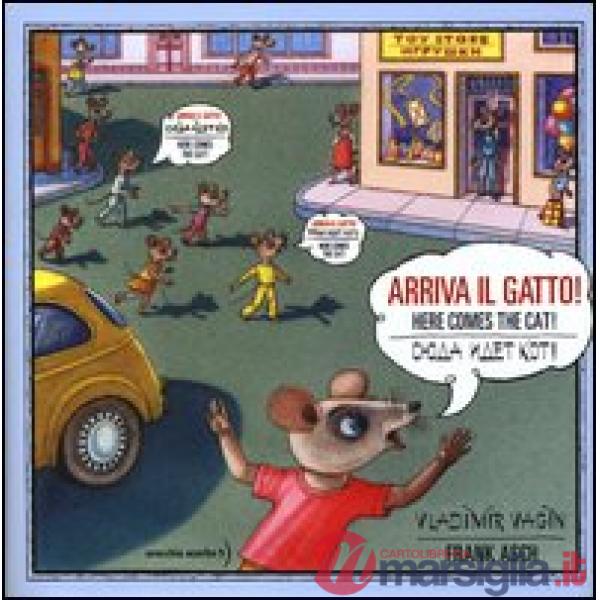 Arriva il gatto! Con poster. Ediz. italiana, russa e inglese