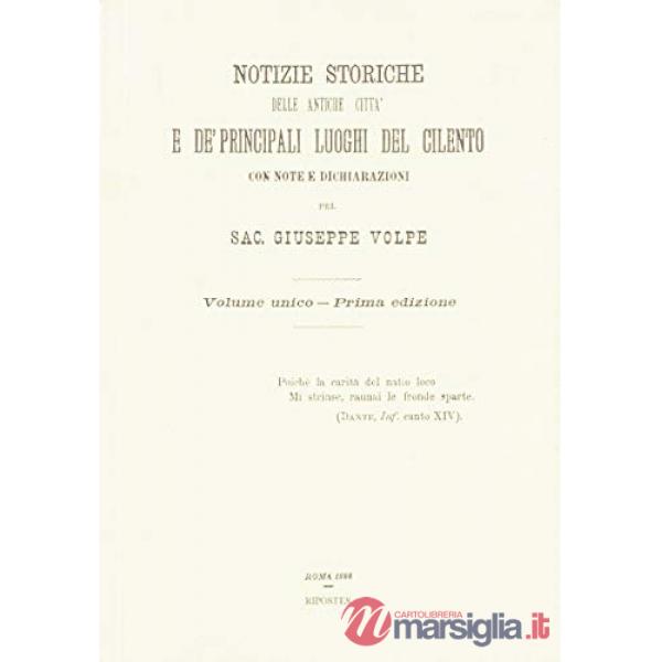 Notizie storiche delle antiche città e de' principali luoghi del Cilento