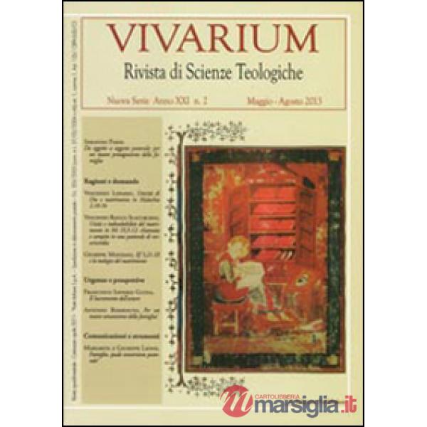 Vivarium. Rivista di scienze teologiche (2013). Vol. 2