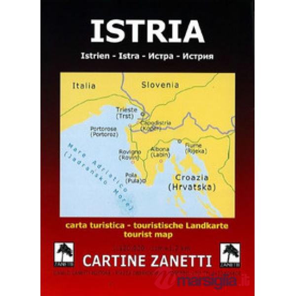Istria-Istrien-Istra. Carta turistica 1:120.000 1cm1,2km