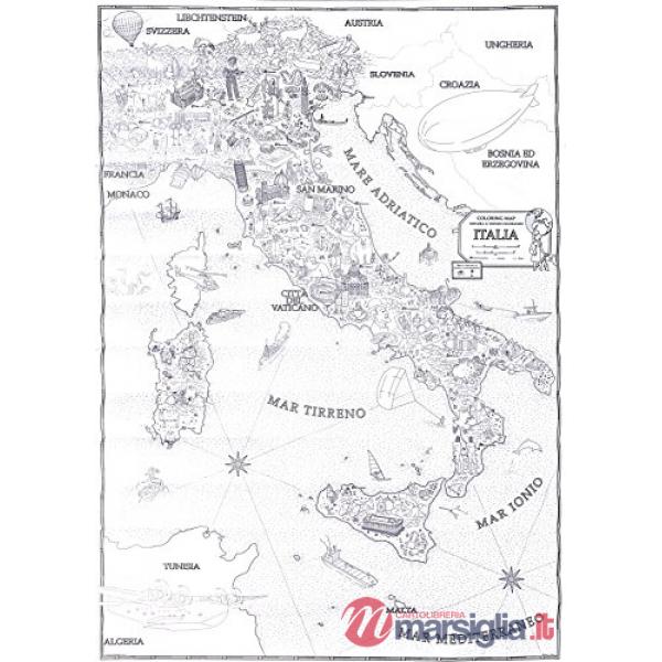 Italia. Coloring maps. Ediz. illustrata