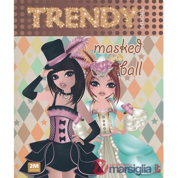 Trendy model masked ball. Con gadget