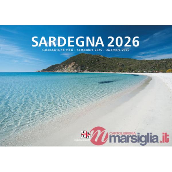 Sardegna 2026. Calendario da parete 16 mesi