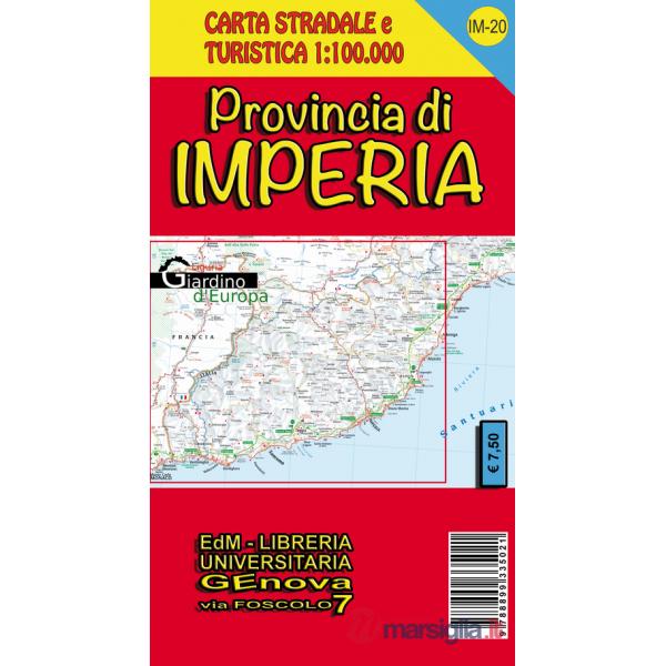 Provincia di Imperia. Carta stradale 1:100.000