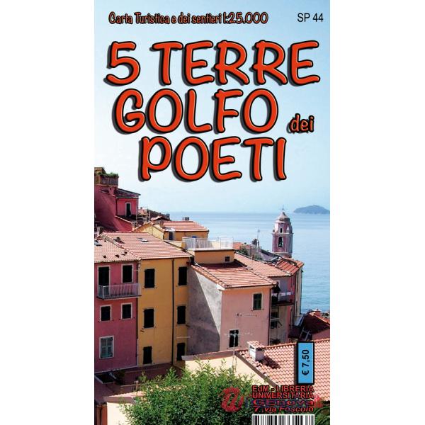 Golfo dei Poeti e 5 Terre. Carta dei sentieri 1:25.000