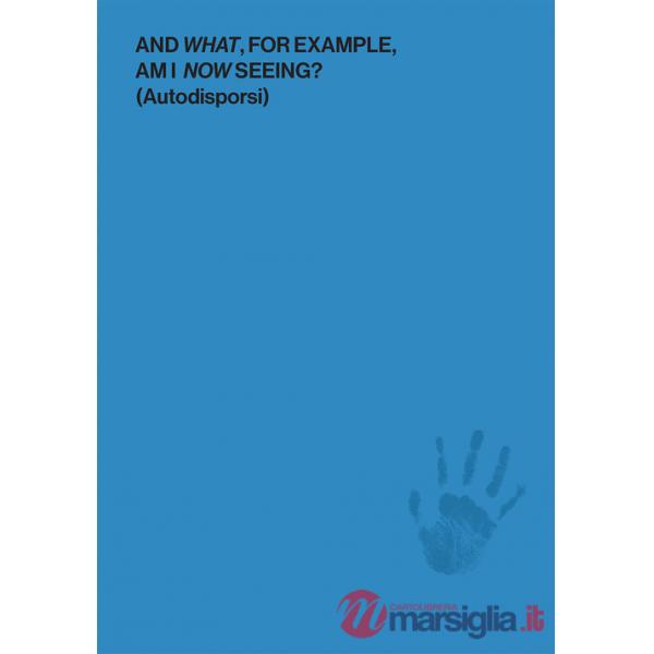 And what, for example, am I now seeing? (Autodisporsi). Catalogo della mostra (Boissy-le-Châtel, 30 aprile-30 settembre 2017). E
