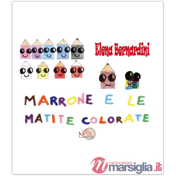 Marrone e le matite colorate
