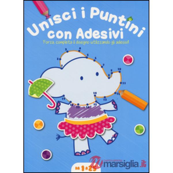 Unisci i puntini. Copertina azzurra (1-25). Con adesivi