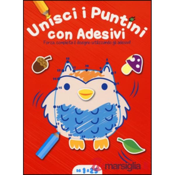 Unisci i puntini. Copertina rossa (1-25). Con adesivi