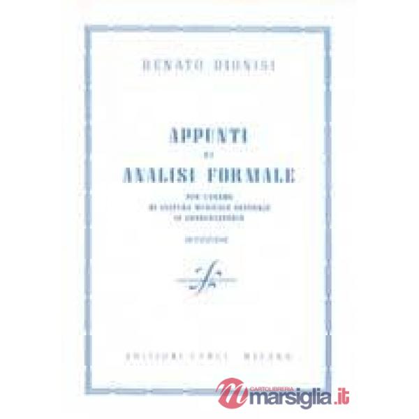 APPUNTI DI ANALISI FORMALE