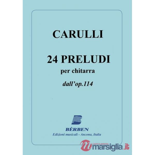 Ventiquattro preludi dall'op 114 per chitarra. Spartito