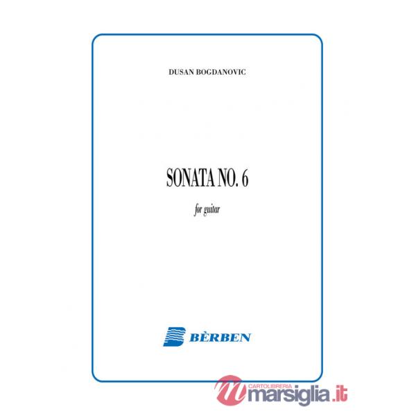 Sonata no 6. For guitar. Partitura