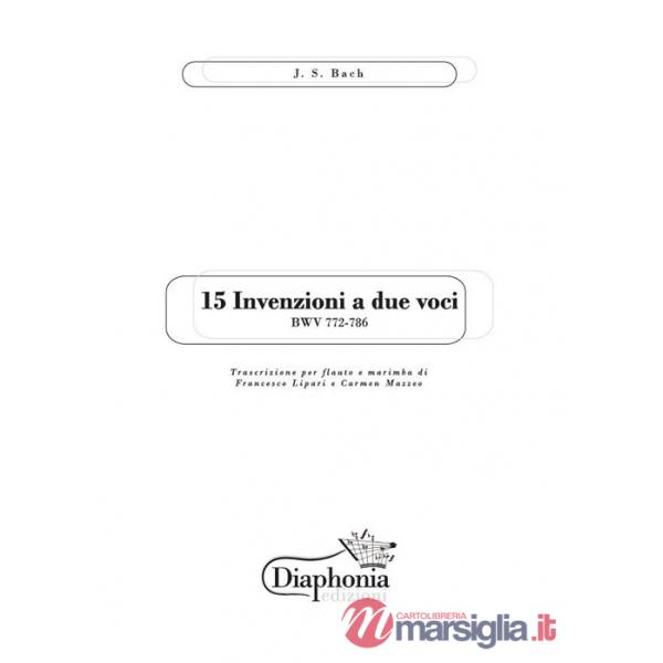 15 invenzioni a due voci. Per flauto e marimba. Partitura