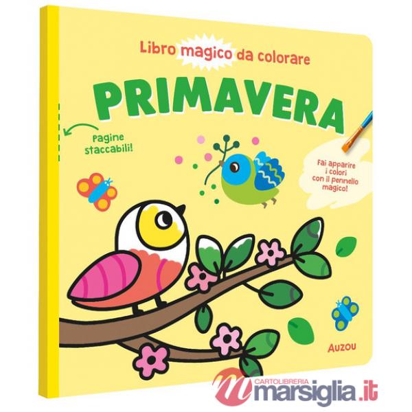 Primavera. Libro magico da colorare. Ediz. illustrata. Con pennello in legno
