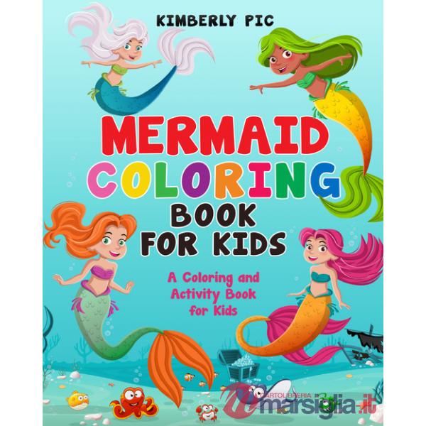 Mermaid coloring book for kids