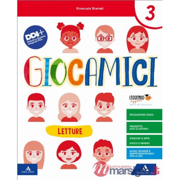 GIOCAMICI 3 LETTURA + GRAMMATICA + STORIA - GEOGRAFIA + MATEMATICA + V