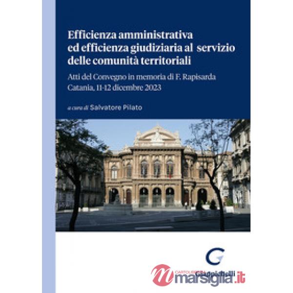 Efficienza amministrativa ed efficienza giudiziaria al servizio delle comunità territoriali. Atti del Convegno in memoria di F. 