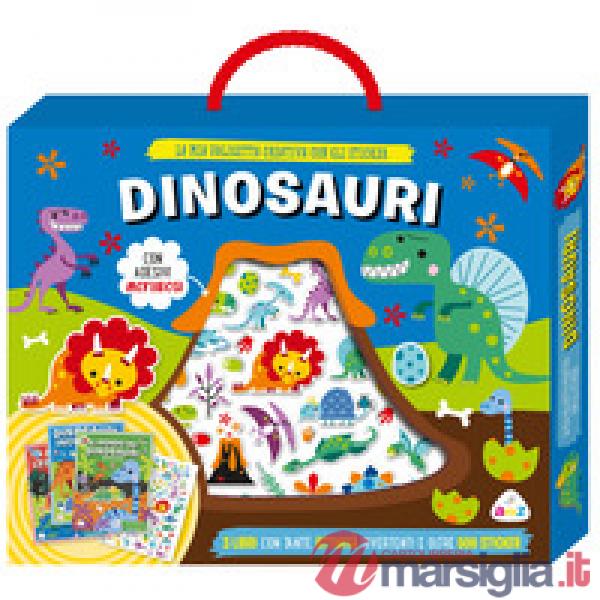 Dinosauri. Valigetta con sticker. Ediz. a colori