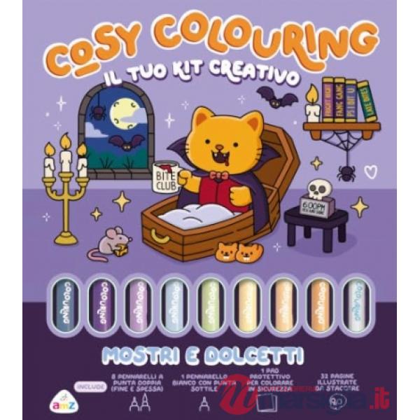 Mostri e dolcetti. Cosy coloring. Con pennarelli