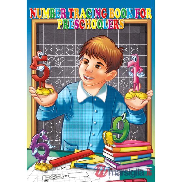 Number tracing book for preschoolers