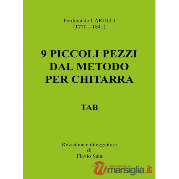 Ferdinando Carulli (1770-1841). 9 piccoli pezzi dal metodo per chitarra. TAB