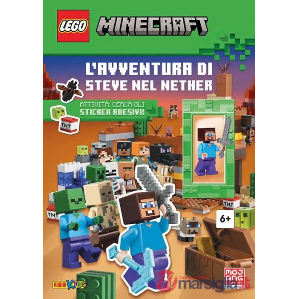 Avventura di Steve nel Nether. Lego minecraft. Ediz. a colori. Con minifigure di Steve. Con Adesivi (L')