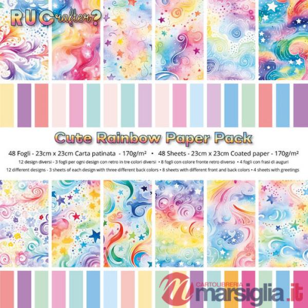 Cute rainbow paper pack