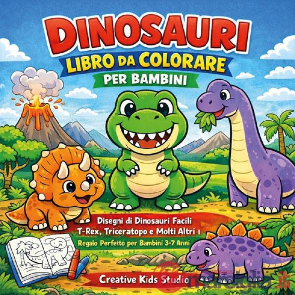 Dinosauri. Libro da colorare per bambini. Ediz. illustrata